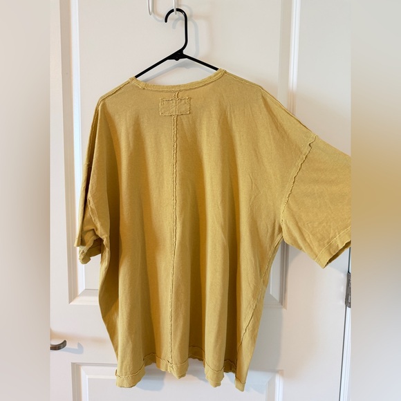 FREE PEOPLE WE THE FREE TEE OVERSIZED - SZ LG - note flaw - Picture 6 of 6